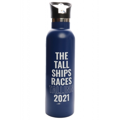 THE TALL SHIPS RACES 2021 blue water bottle 