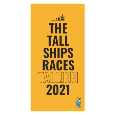 Пляжное полотенце желтого цвета из микрофибры THE TALL SHIPS RACES 2021 
