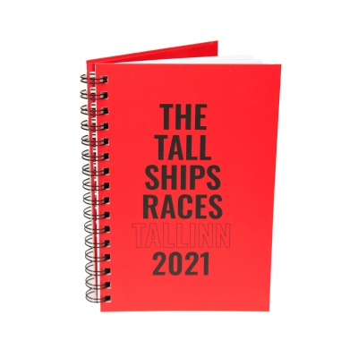 Записная книжка красного цвета THE TALL SHIPS RACES 2021